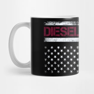 Diesel Power USA Flag T-Shirt Truck Turbo Brothers Mechanic Mug